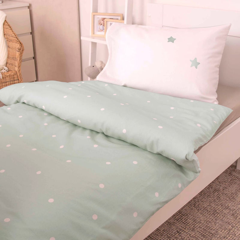 Baby Best Renforcé Wende-Bettwäsche Igel aus Baumwolle, Weiss, Kopfkissenbezug B/H: 40 x 60 cm, Bettdeckenbezug B x H: 100 x 135 cm, Made in Green - Bild 2