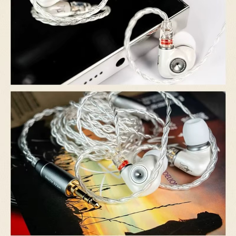Meze Audio Alba In-Ear-Kopfhörer mit 10,8mm Einzel-Dynamischem Treiber in Weiß - Bild 2