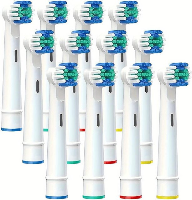 Ersatz-Zahnbürstenköpfe kompatibel mit Oral-B Braun Professional, Farbe: Weiß, 4/12/16 Stück Set - Bild 1