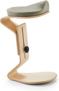 Mayer Sitzmöbel Hocker NEST NATURE in Grau mit Wolle, Breite: 38 cm - Bild 1
