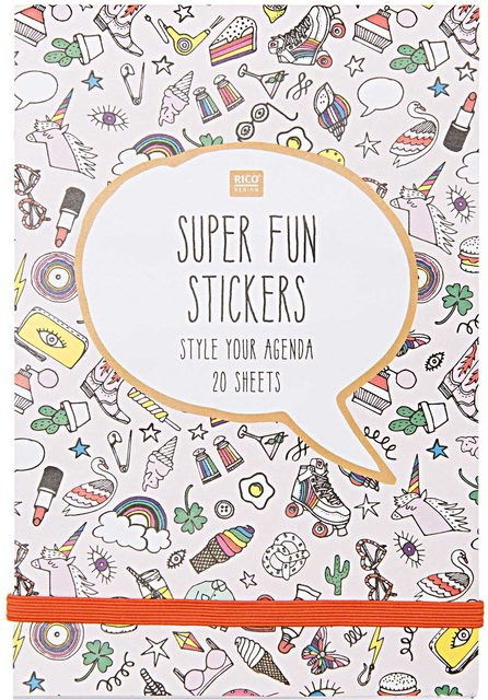 Rico Design Paper Poetry Stickerbuch in Rosa mit 20 Blatt und ca. 700 Stickern - Bild 1