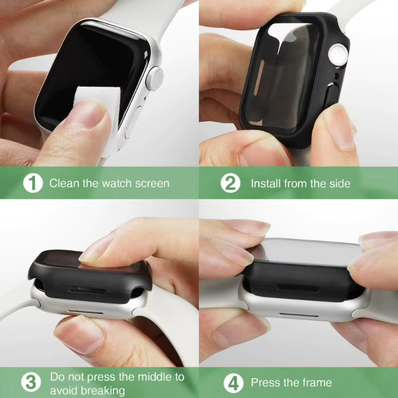 Huawei Uhrenzubehör, Schutzgehäuse mit HD-Glas, Huawei Watch Fit 4 5 - Bild 4