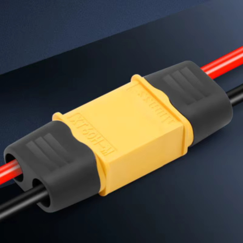 XT60H Männlich Weiblich Rundstecker Set mit Mantel, Gelbe Upgrade Anschlüsse für Lithium-Batterien, RC Flugzeuge und Autos - Bild 3
