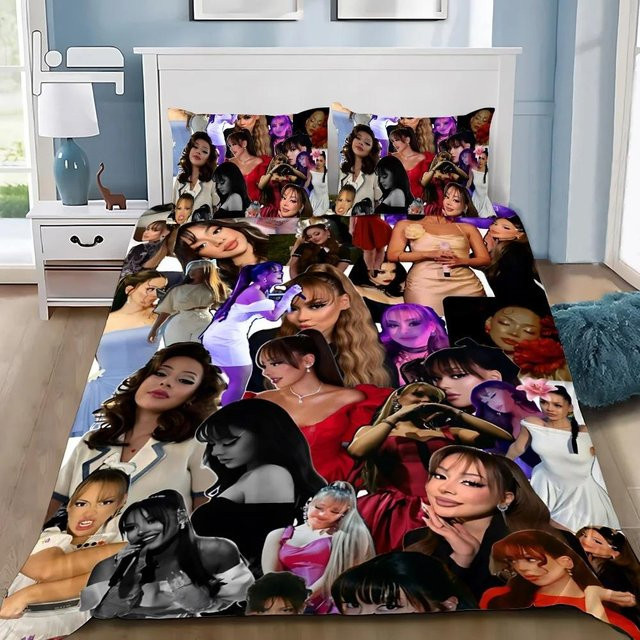 Singer Pop A-Ayliva Bettwäsche-Set mit Bettbezug und Kissenbezug, weich und modern, B/H: 200 x 230 cm - Bild 1