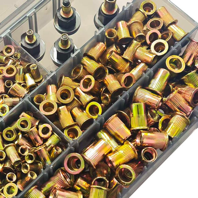 Zimir Nietmuttern-Sortiment mit 495 Teilen und 5 Nietwerkzeugen, metrisch M3-M8, galvanisiert - Bild 1