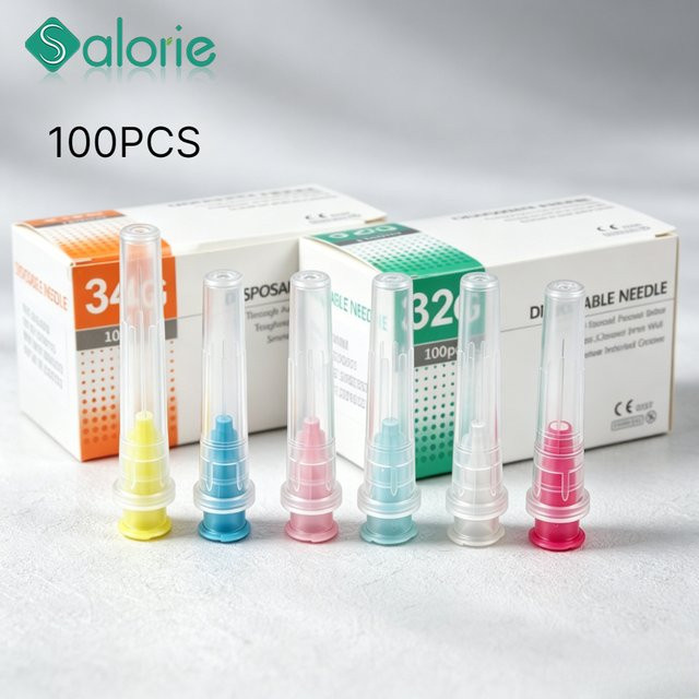 SALORIE Mesotherapie-Spitznadeln, 100 Stück, 1,5mm-13mm - Bild 1