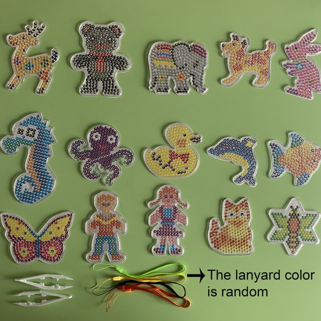 Hama Tierserie Perler, DIY-Handwerk, 15-teiliges Set, bunt - Bild 1