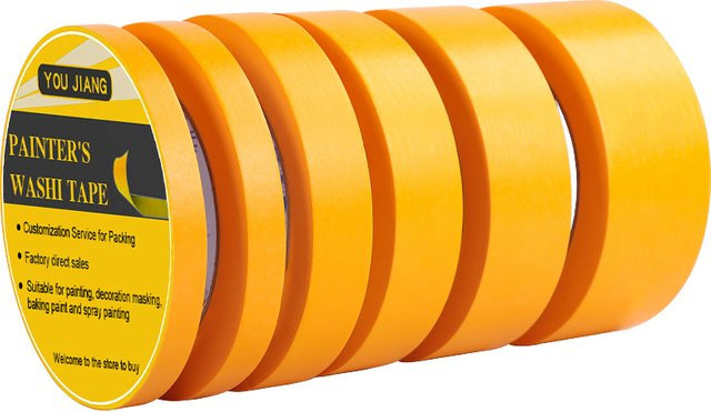 YOUJIANG Washi Klebeband aus Papier in Gold für Automotive Painting und Masking - Bild 1