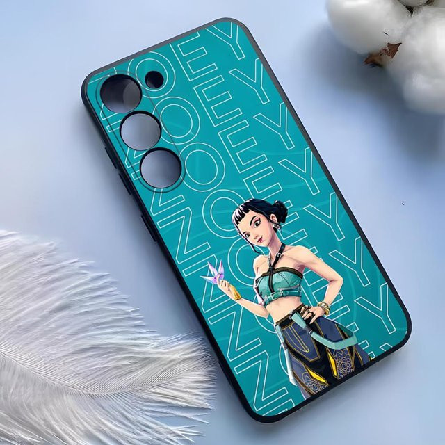 KPop D-Demon H-Hunters Silikonhülle für Samsung Galaxy S25 Ultra S24 S23 S22 S21 S20 Plus FE Galaxy A54 A53 A34 A25 in Türkis - Bild 1