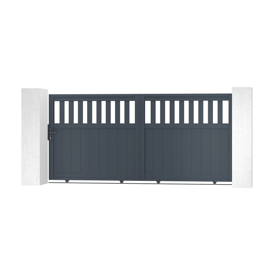 Casanoov Elektrisches Schiebetor Santis aus Aluminium in Grau inklusive Schiebetorantrieb Ranger C300, Breite: 300 cm, Höhe: 140 cm - Bild 2