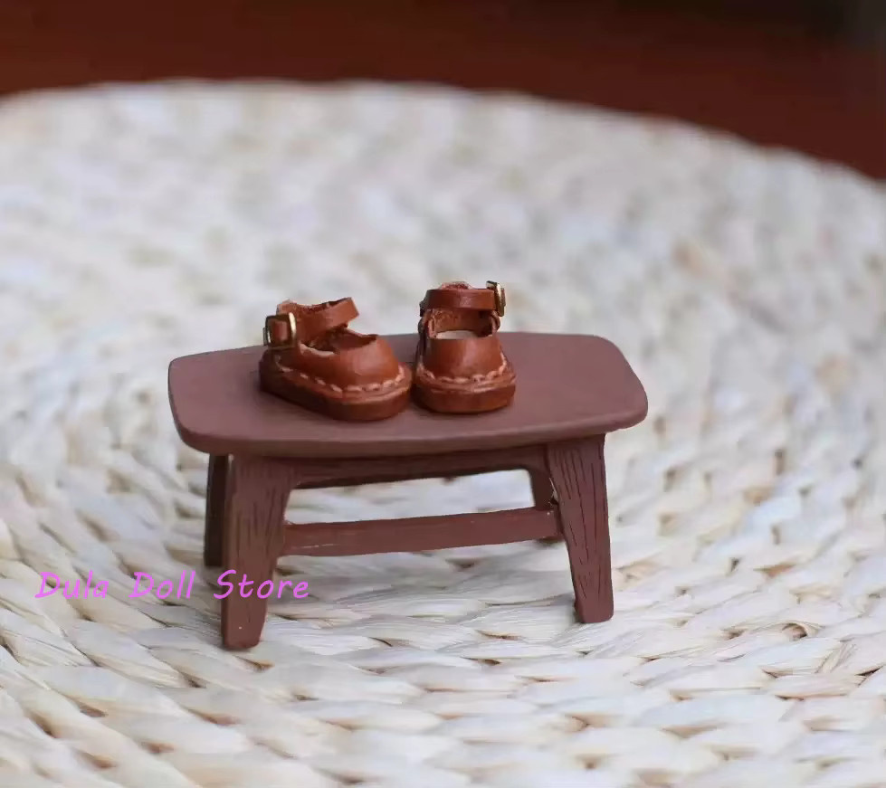 Dula Doll Boutique Farbblockierte kleine Lederschuhe, Puppenzubehör, Leder, Bunt / Mehrfarbig, Gelb - Bild 2