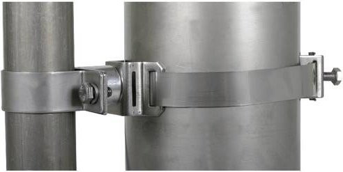 DEHN Befestigungsschelle 105361 BS D50 DS30 SB50.300 aus Edelstahl in Silber - Bild 1