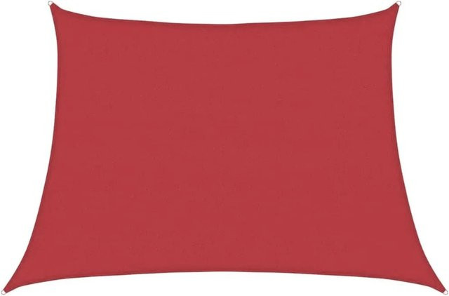 Furnicato Sonnensegel aus HDPE in Rot mit 160 g/m² B/H: 4,5 x 3 m - Bild 1