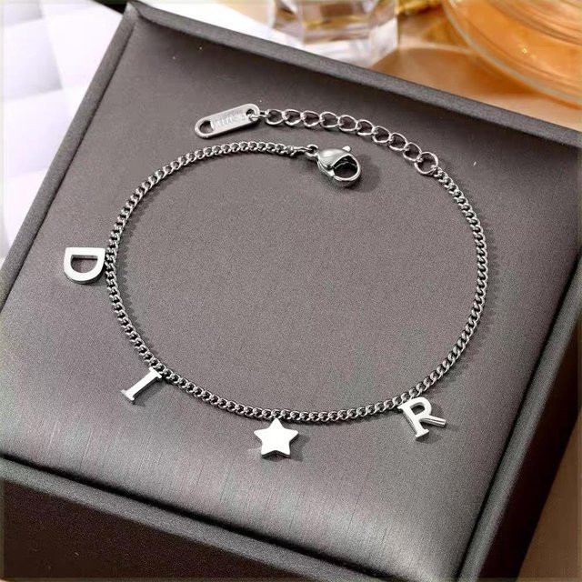 Armband, Stern Anhänger, Edelstahl, Damen - Bild 1