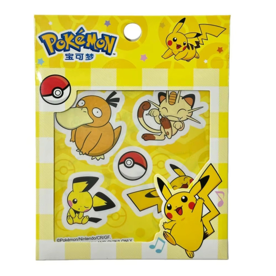 Bandai Pokémon Aufkleber, 10-teiliges Set, Bunt / Mehrfarbig - Bild 1