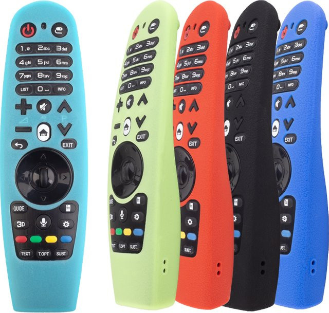 Silikonhülle in Schwarz für LG Magic Remote Fernbedienungen der Modelle AN-MR600 MR650 MR18BA MR19BA und MR20GA zum Schutz deines Smart OLED TVs - Bild 1