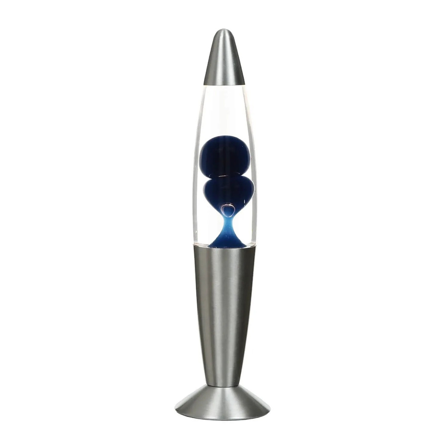EASYLIGHT Lavalampe Timmy in Blau und Silber mit G9 Leuchtmittel, Höhe: 36 cm - Bild 2