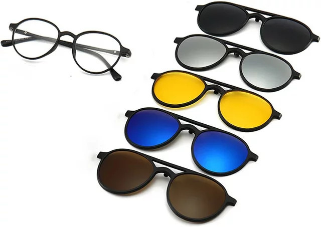 Ninjona Sonnenbrille, Rund, Vollrand, Kunststoff, Schwarz, Unisex - Bild 1