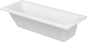 Duravit Rechteck-Badewanne D-Code in Weiß mit zentralem Ablauf und Rutschhemmung, B/T/H: 170 x 75 x 42 cm - Bild 1