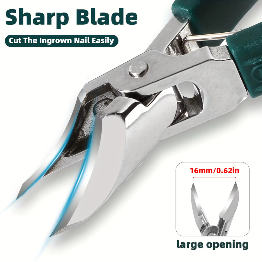 Ouriner Nagelknipser mit Adlerzahn, Edelstahl, 25° abgeschrägte Klinge - Bild 4