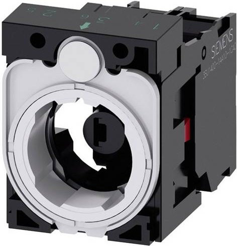 Siemens Kontaktelement 3SU1501-1AG20-1CA0 LED-Element mit Adapter, 1 Öffner, Rot, 24V DC/AC - Bild 1