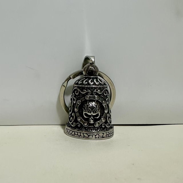 Schlüsselanhänger Metall, Totenkopf-Design - Bild 1
