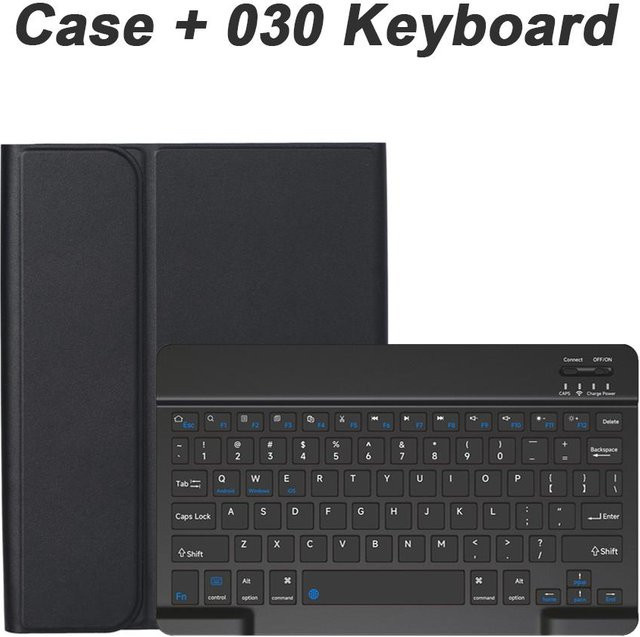 Samsung Galaxy Tab A7 Lite 8,7 Zoll Tastaturhülle mit English Keyboard in Schwarz für SM-T220, SM-T225 und SM-T227 - Bild 1
