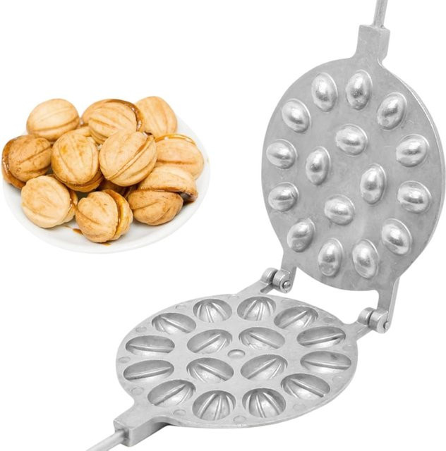 FEB.WIND Muffin-Backform aus Aluminium mit 16 runden Löchern, antihaftbeschichtet, Silber - Bild 1