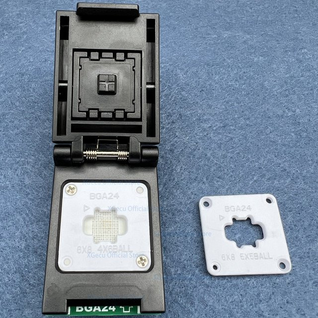 Xgecu BGA24-DIP8 Universal IC Sockel Adapter mit Doppelkopf-Sondenhalter für 6x8mm, 5x5mm und 4x6mm - Bild 1
