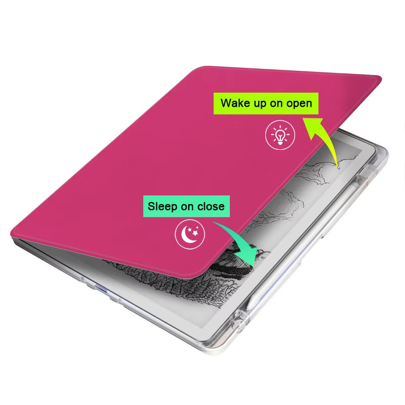 Greliana Magnetische Smart-Hülle für Kindle Scribe 11 Zoll 2025 und Scribe Colorsoft 11 Zoll, Acryl-E-Book-Hülle mit Stifthalter in Pink oder Purple - Bild 2