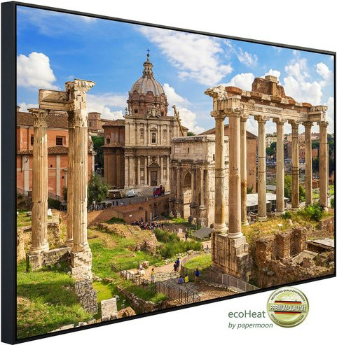 papermoon Infrarotheizung EcoHeat Forum Romanum Rom mit Matt-Effekt in Bunt, App-Steuerung und Überhitzungsschutz - Bild 1