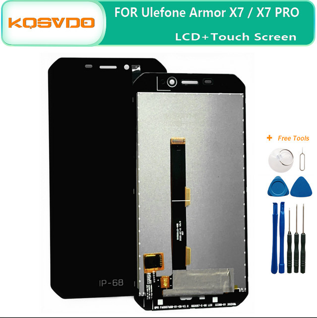 Ulefone Armor X6 X7 X7 Pro Ersatz LCD Display Touchscreen Digitizer Montage in Schwarz - Bild 1