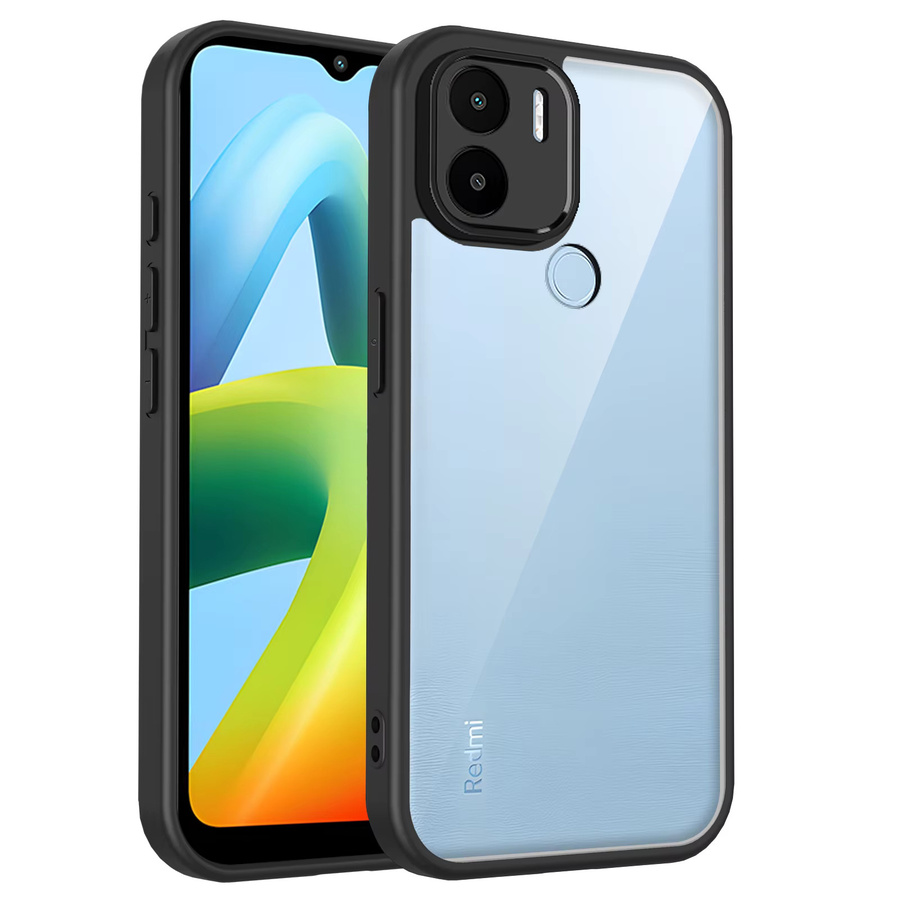 Xiaomi POCO C50 und Poco C51 Handyhülle aus Silikon mit transparenter matter Rückseite und Stoßfänger-Schutz - Bild 3