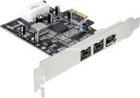 Delock PCI Express Karte mit 2 x extern FireWire B und 1 x extern FireWire A in Schwarz - Bild 1