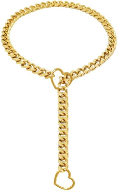 Hop Halskette, Herzanhänger, Edelstahl, Gold, Damen - Bild 1