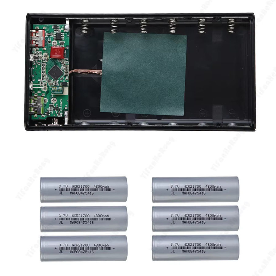 YiFanHeRong Tragbare Powerbank mit LCD-Display und Schnellladung QC3.0 PD, Schwarz - Bild 2