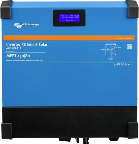 Victron Energy RS Smart Solar Wechselrichter 6000W 48 V/DC - 230 V/AC in Blau mit Bluetooth - Bild 1