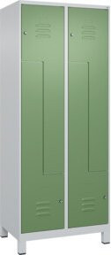 C+P Z-Spind Classic PLUS mit 4 Fächern, Zylinderschloss und Garderobenstange, B/T/H: 80 x 50 x 195 cm - Bild 1