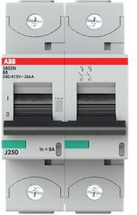 ABB S802N-B8 2CCS892001R0085 Leitungsschutzschalter 8A 400V Grau - Bild 1