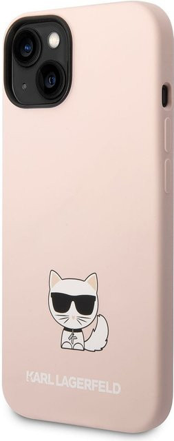 Karl Lagerfeld Silikonhülle Silicone Body Choupette für Apple iPhone 14 Plus in Rosa - Bild 1