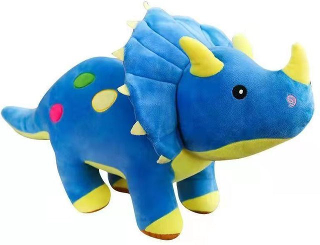Yiran Health & Beauty Mini Dinosaurier Plüschtier, 40cm, Blau, Unisex - Bild 1