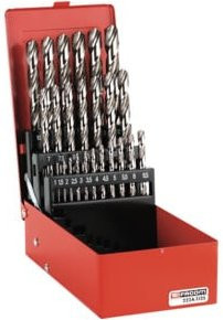 Facom Gefräste Bohrer Set, 19-teilig, Rot - Bild 1