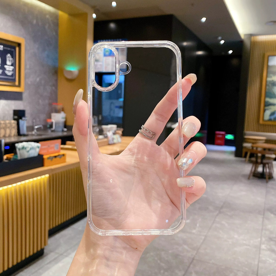 NYFundas Kristallklare Handyhülle mit Anti-Gelb-Effekt für iPhone 16 Pro Max, 15 Plus, 14, 13, 12, 11, SE, Transparent - Bild 2