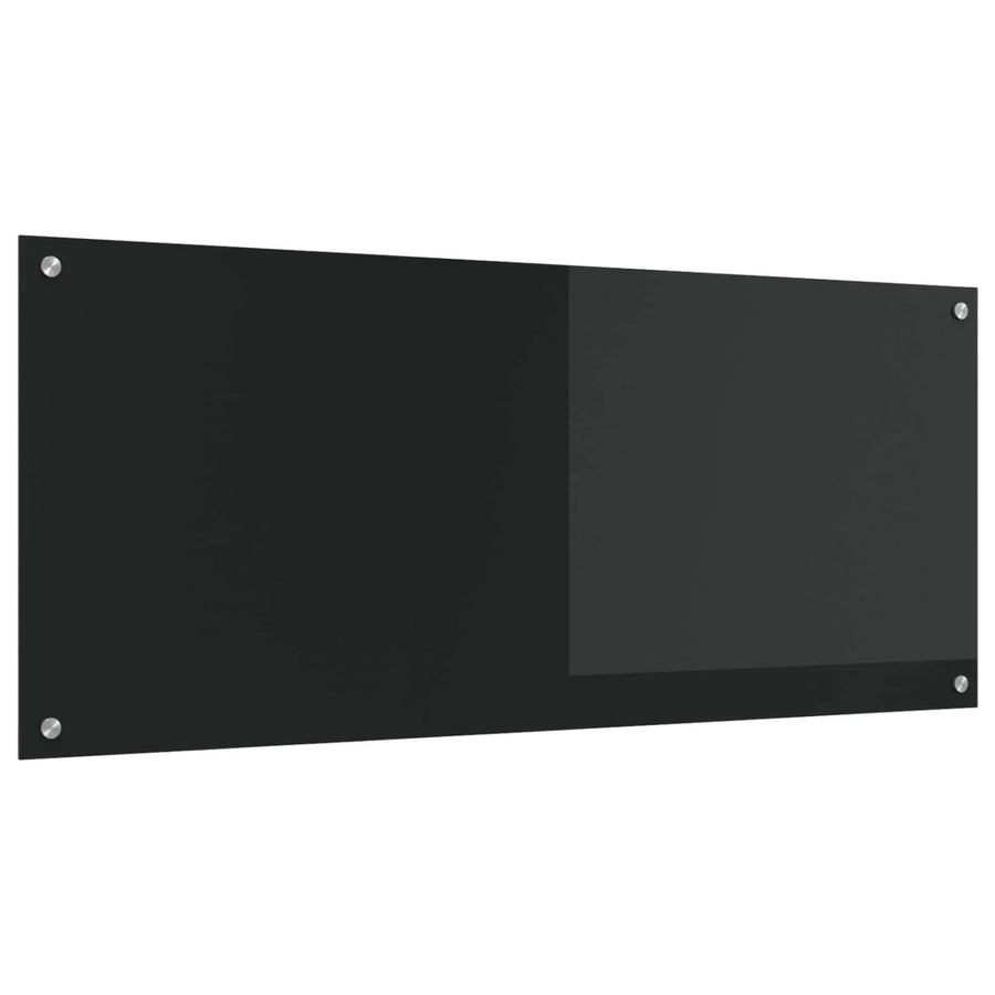 vidaXL Küchenrückwand aus gehärtetem Glas in Schwarz, Breite: 120 cm, Höhe: 50 cm - Bild 2