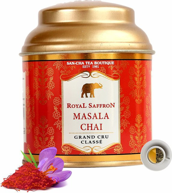 Sancha Tea Boutique, Royal Saffron Masala Chai, schwarzer Tee lose, 50g - Bild 1