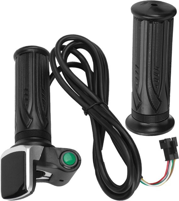 Fishine E-Bike Gasgriff mit LCD-Anzeige und Geschwindigkeitsregelung, 6-Kern-Anschluss, 48V, Schwarz - Bild 1