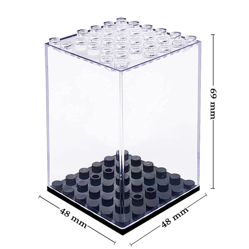 Transparente Minifiguren-Vitrine aus Acryl für Lego Minifiguren und Actionfiguren, stapelbare Displaybox zur Aufbewahrung - Bild 2
