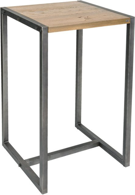 VEGA Stehtisch Torres quadratisch in Eiche Antik und Grau, B/T/H: 70 x 70 x 110 cm - Bild 1