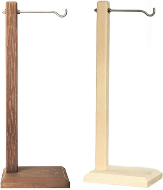 Homyl Windspielständer aus Holz in Braun als minimalistischer Laternenaufhänger und Ausstellungsständer für Hochzeit und Zuhause - Bild 1