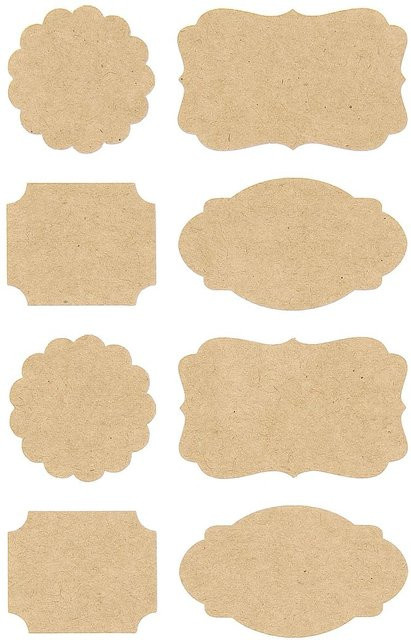 Rico Design Paper Poetry Kraftpapier Sticker Etiketten - Bild 1
